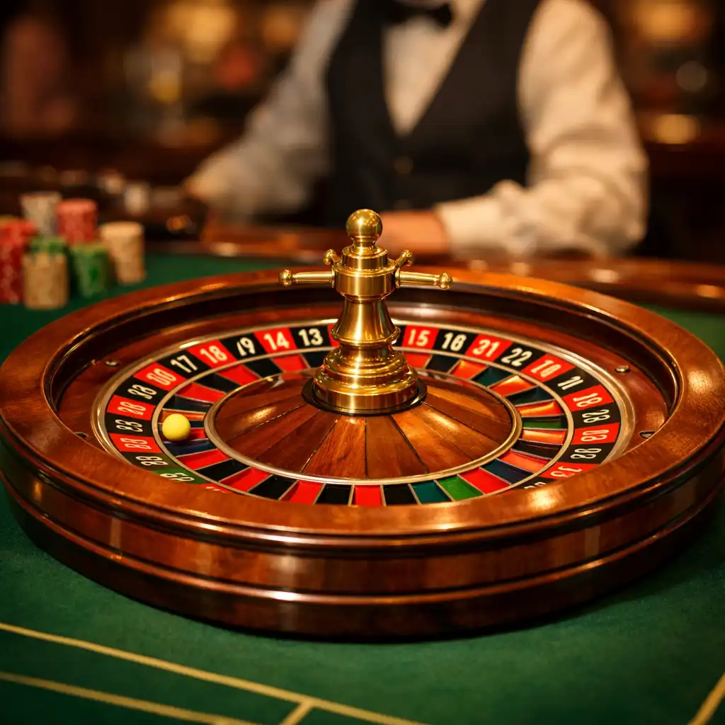 Roue de roulette traditionnelle en bois et métal